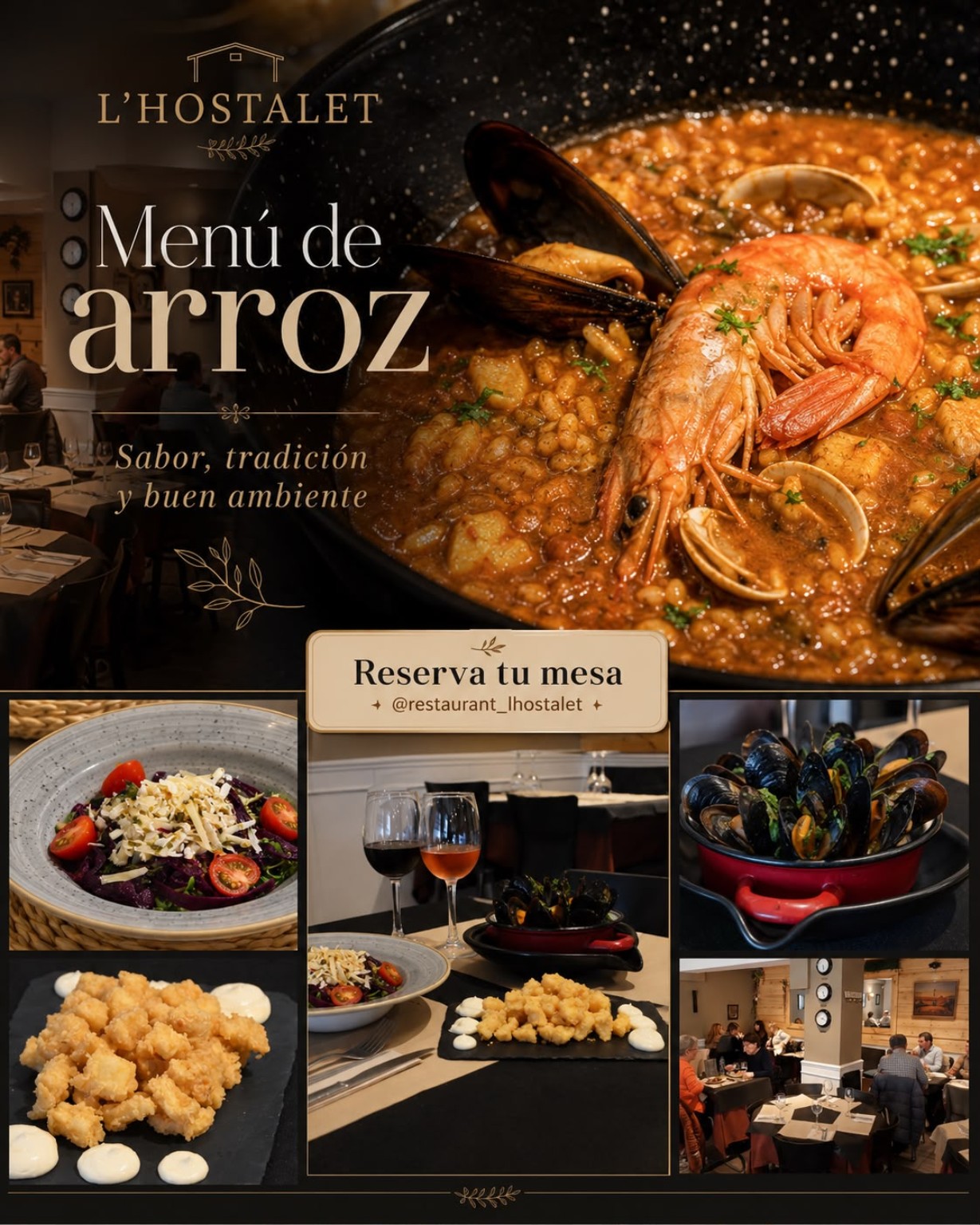Menú de arroces